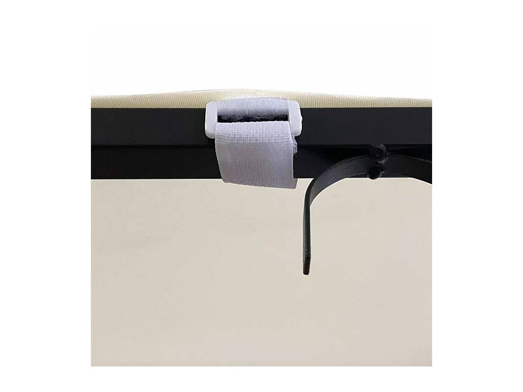 Toldo crema 4x3 m tejido 180 g/m² y acero