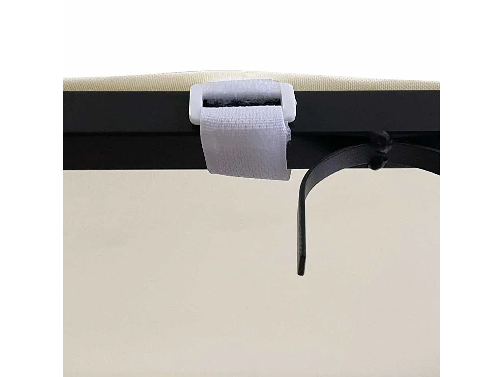 Toldo crema 4x3 m tejido 180 g/m² y acero