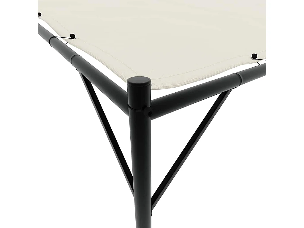 Cenador blanco 4x4 m tejido 180 g/m² y acero