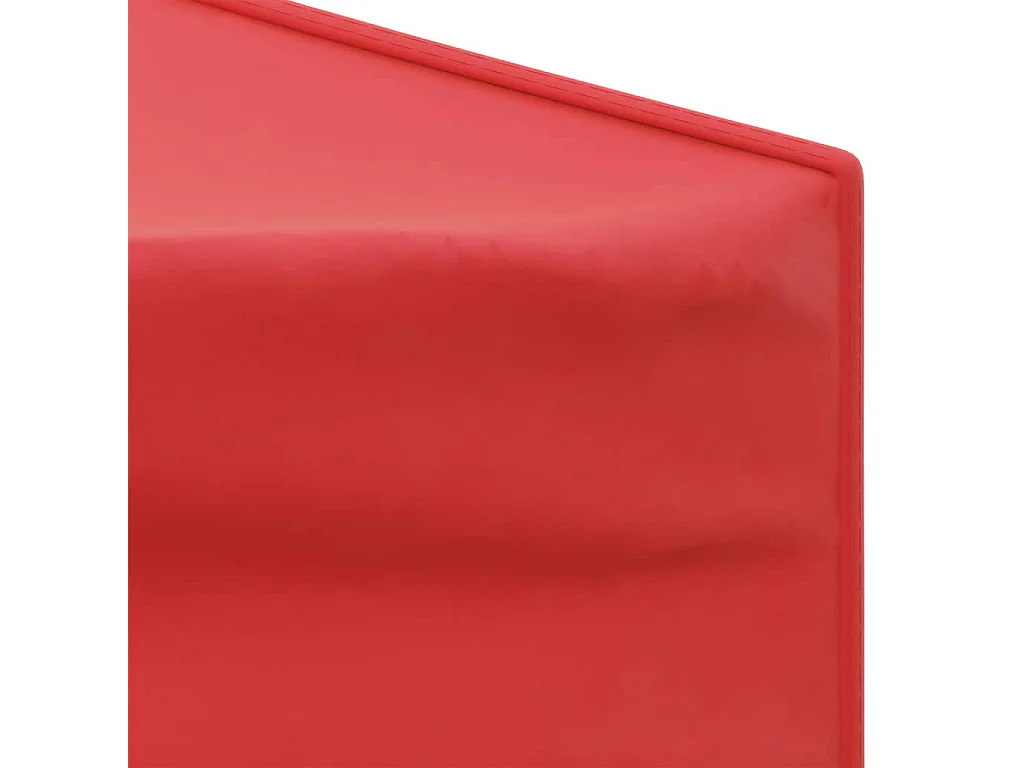 Carpa de recepción plegable con paredes Roja 3x3 m