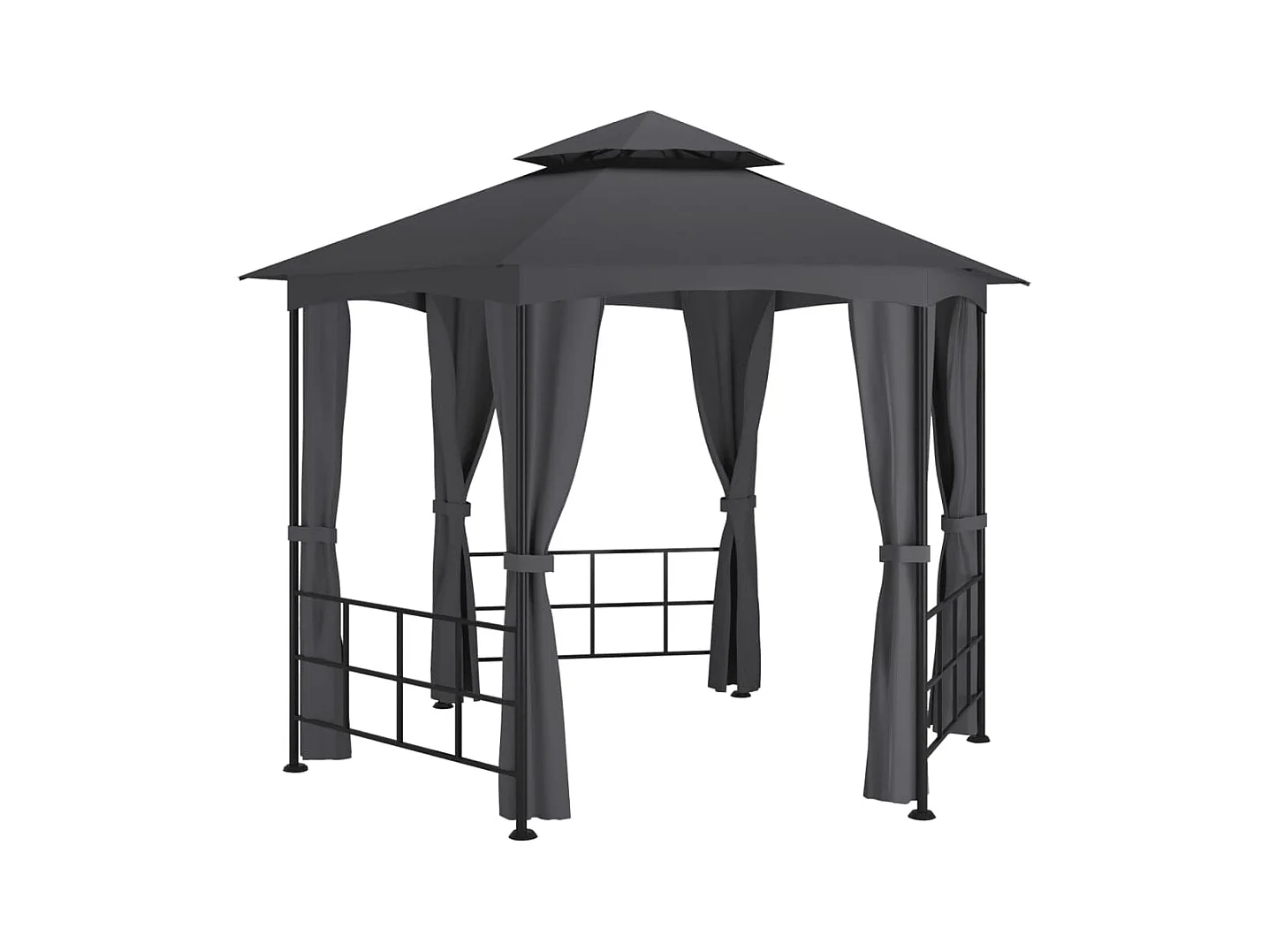 Belvédère avec parois 3,1x2,7 m Anthracite