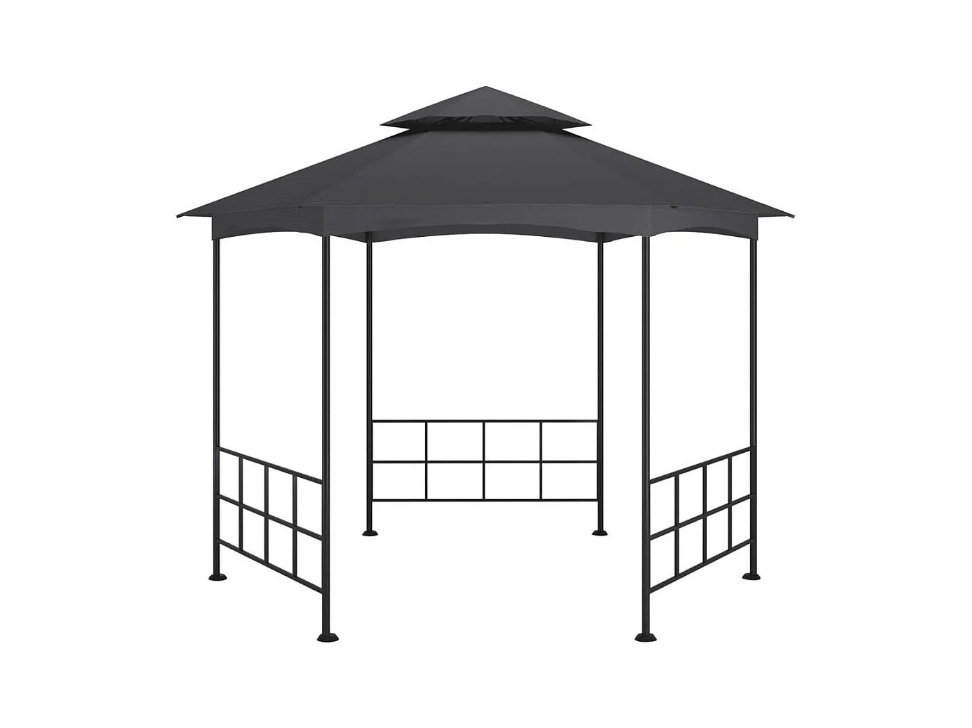 Belvédère avec parois 3,1x2,7 m Anthracite