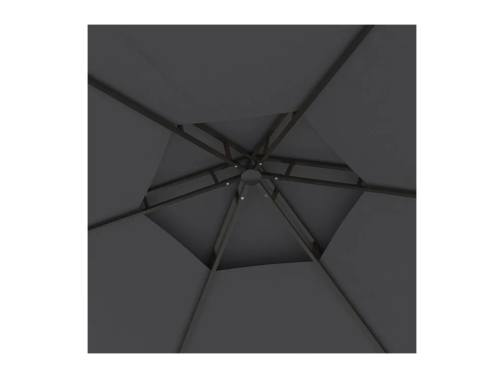 Belvédère avec parois 3,1x2,7 m Anthracite