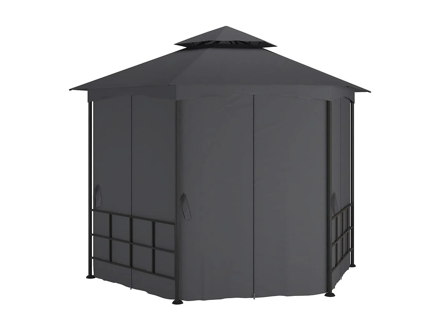 Belvédère avec parois 3,1x2,7 m Anthracite