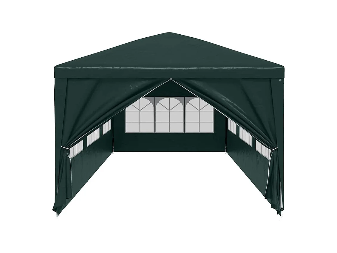 Carpa de recepción verde de 3 x 9 m