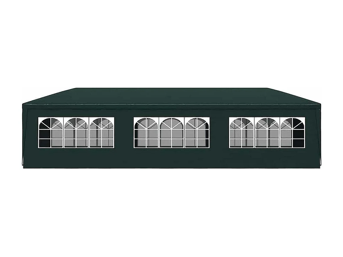 Carpa de recepción verde de 3 x 9 m