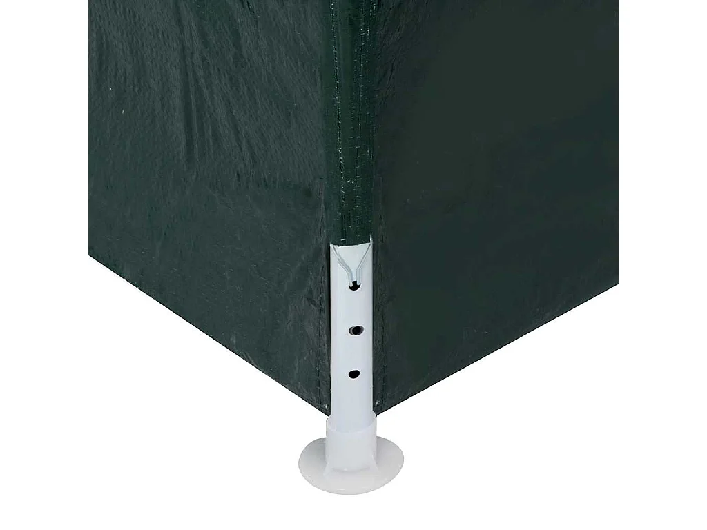 Carpa de recepción verde de 3 x 9 m