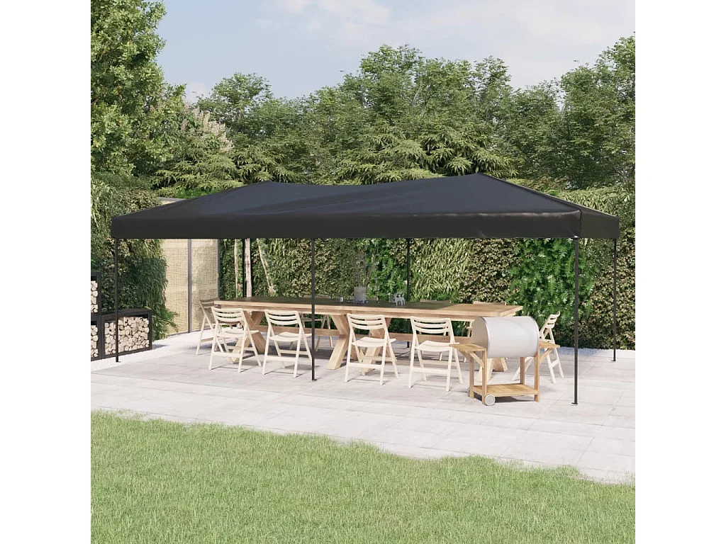 Carpa de recepción plegable antracita 3x6 m