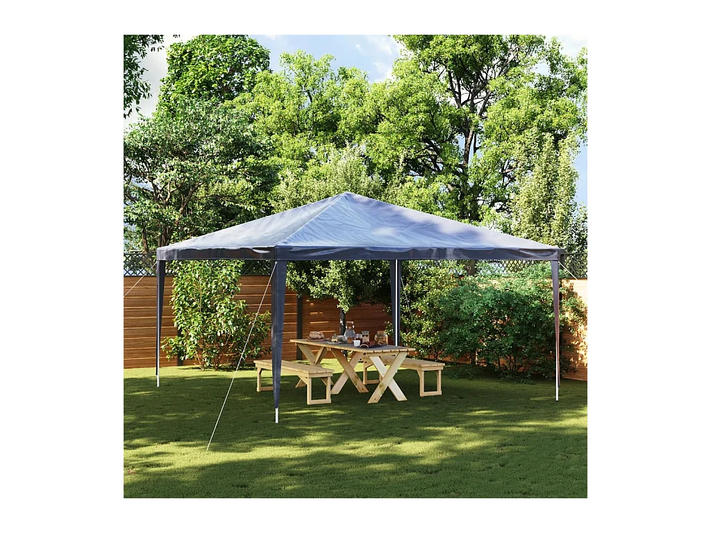 Carpa de recepción azul de 4x4 m