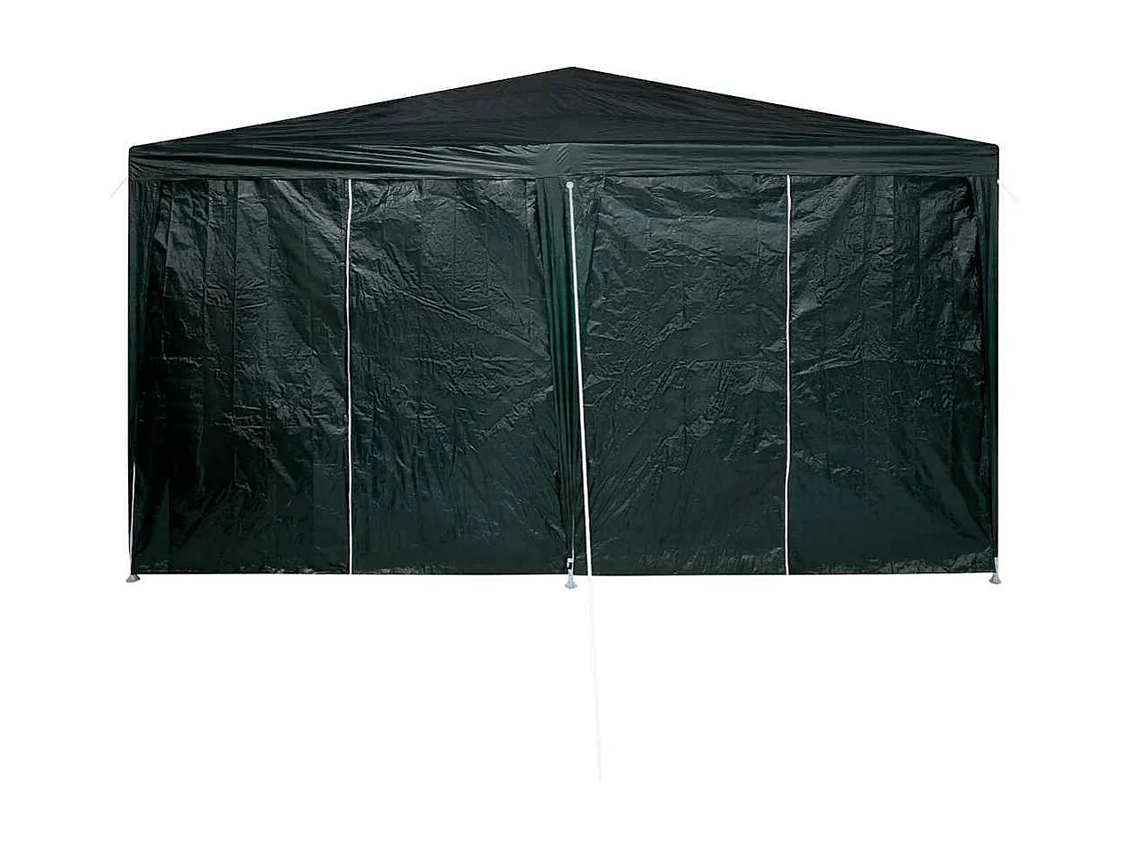 Tente de fête Vert et blanc 400 x 400 x 266 cm