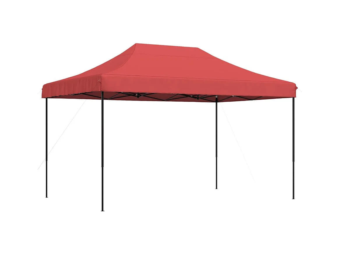 Carpa de recepción plegable retráctil burdeos 440x292x315 cm