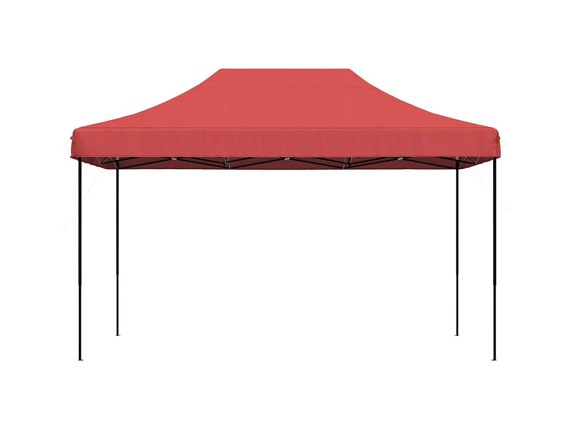Carpa de recepción plegable retráctil burdeos 440x292x315 cm