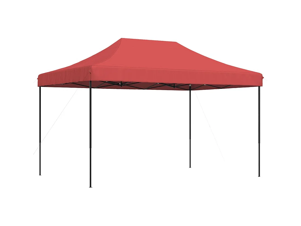 Carpa de recepción plegable retráctil burdeos 440x292x315 cm