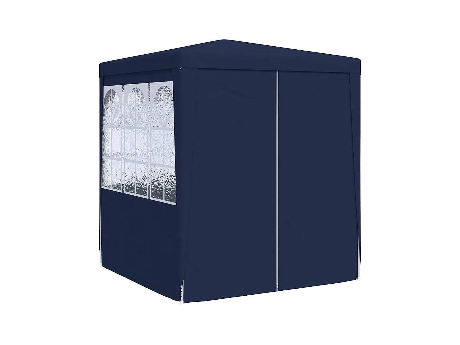 Carpa para fiestas con paredes laterales 2,5x2,5 m Azul 90 g/m²