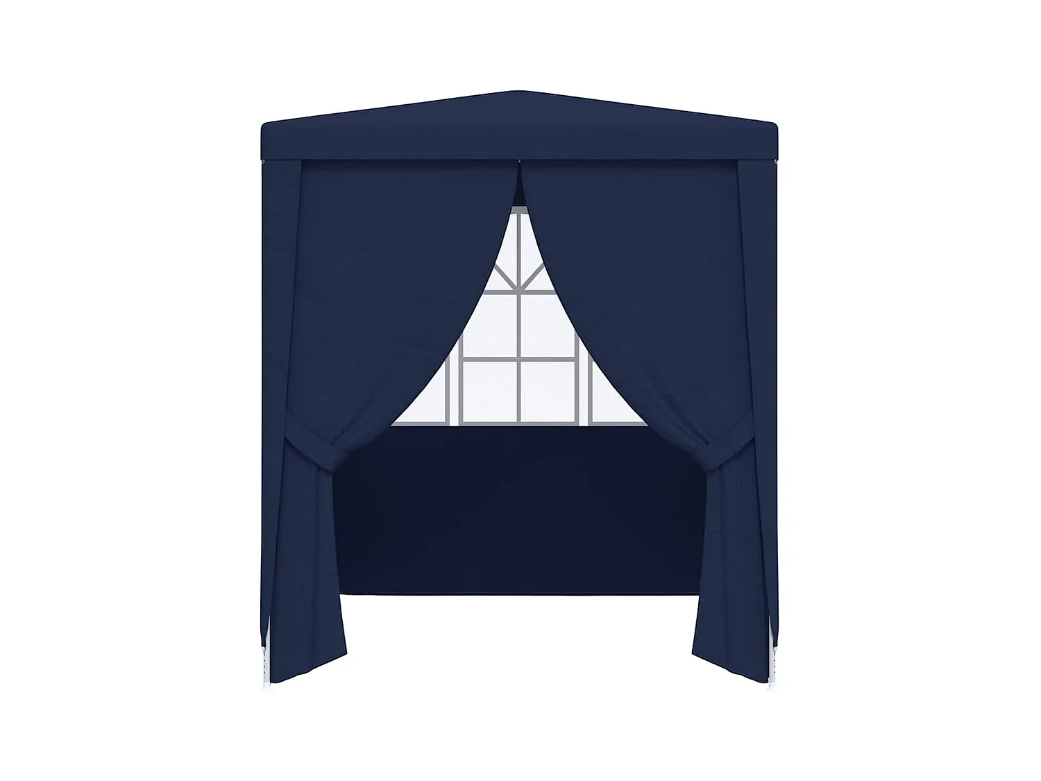 Carpa para fiestas con paredes laterales 2,5x2,5 m Azul 90 g/m²