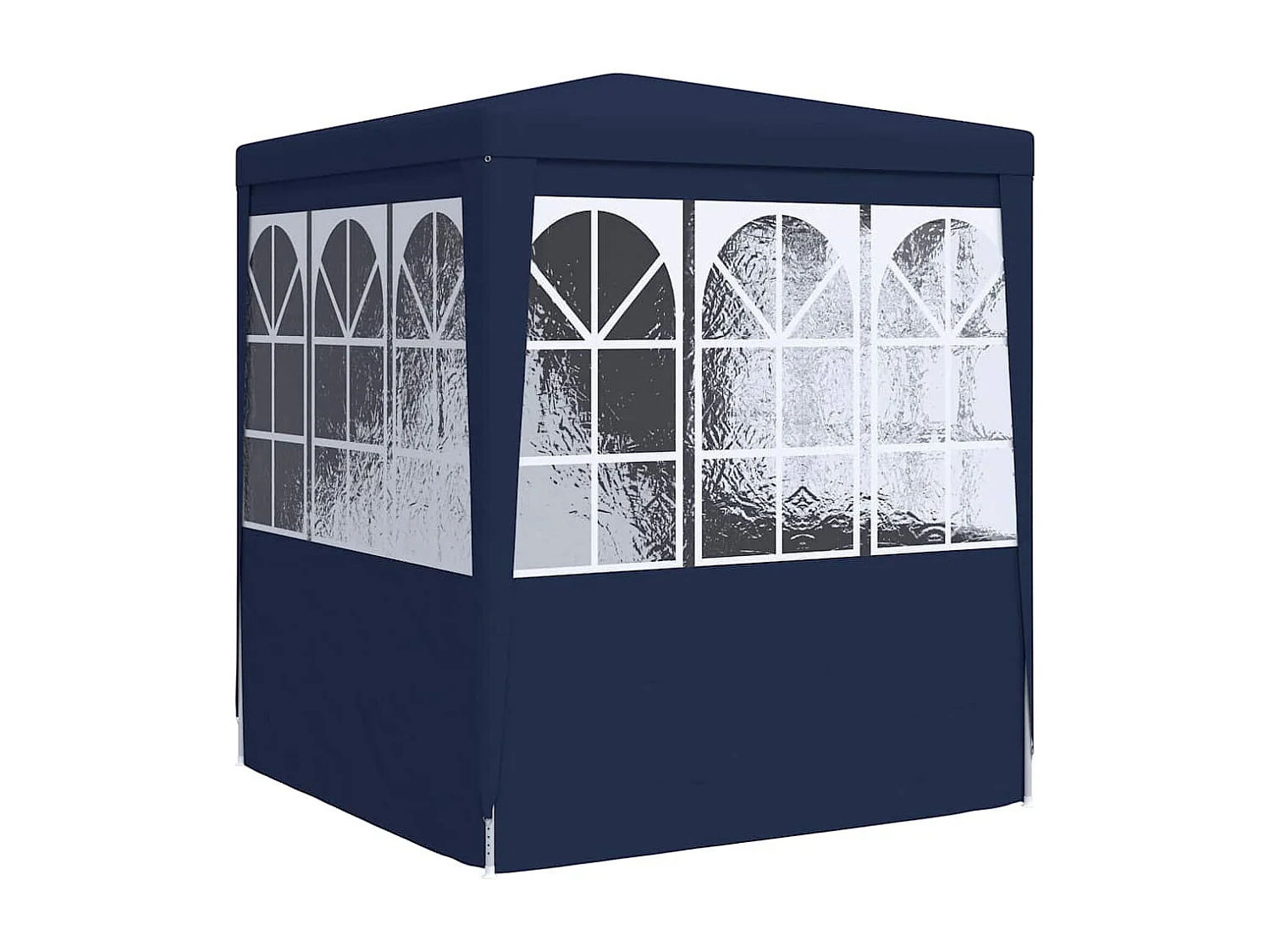 Tenda per feste con pareti laterali 2,5x2,5 m Blu 90 g/m²