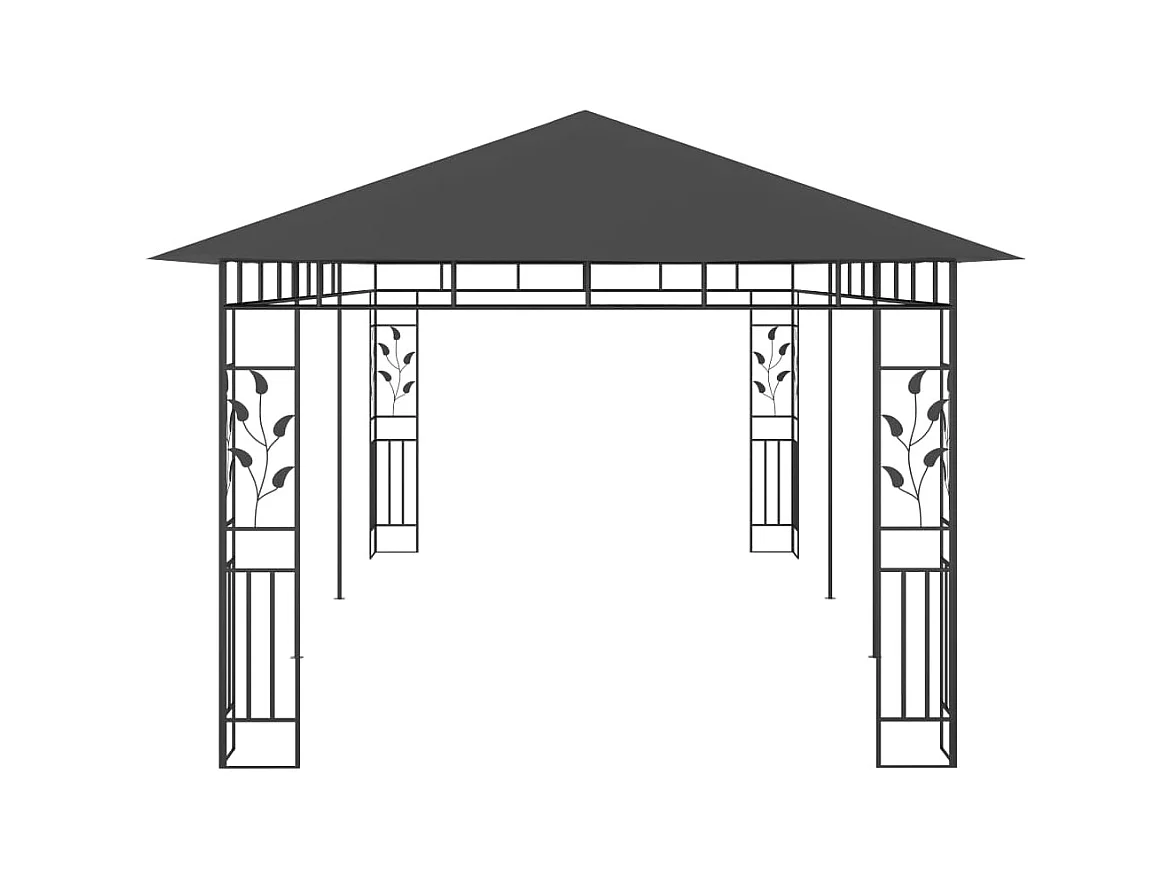 Gazebo con zanzariera 6x3x2,73 m Antracite
