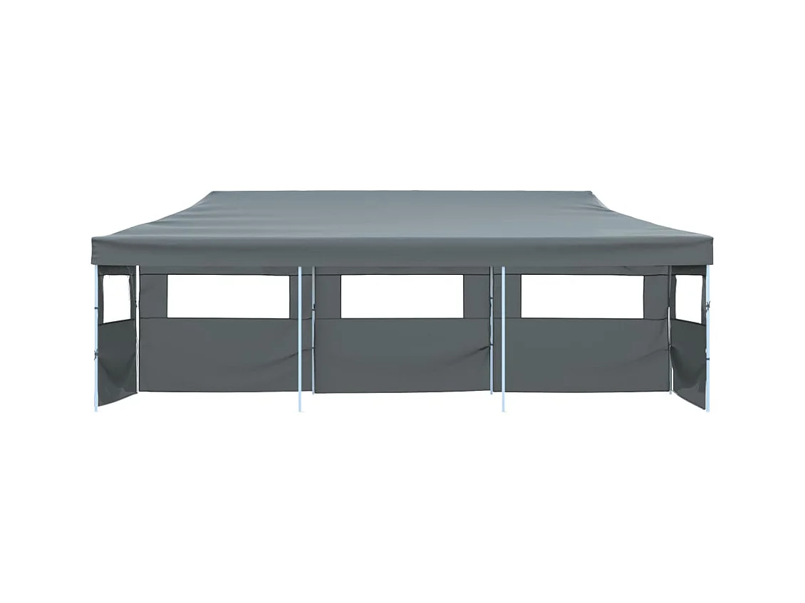 Carpa de recepción plegable con 5 paredes 870x291x315 cm Antracita