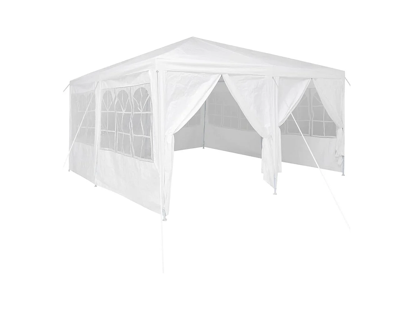 Carpa para fiestas blanca 400 x 400 x 266 cm Poliéster y acero