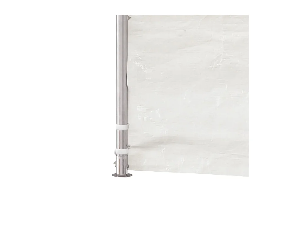 Gazebo con techo blanco 8,92x4,08x3,22 m polietileno