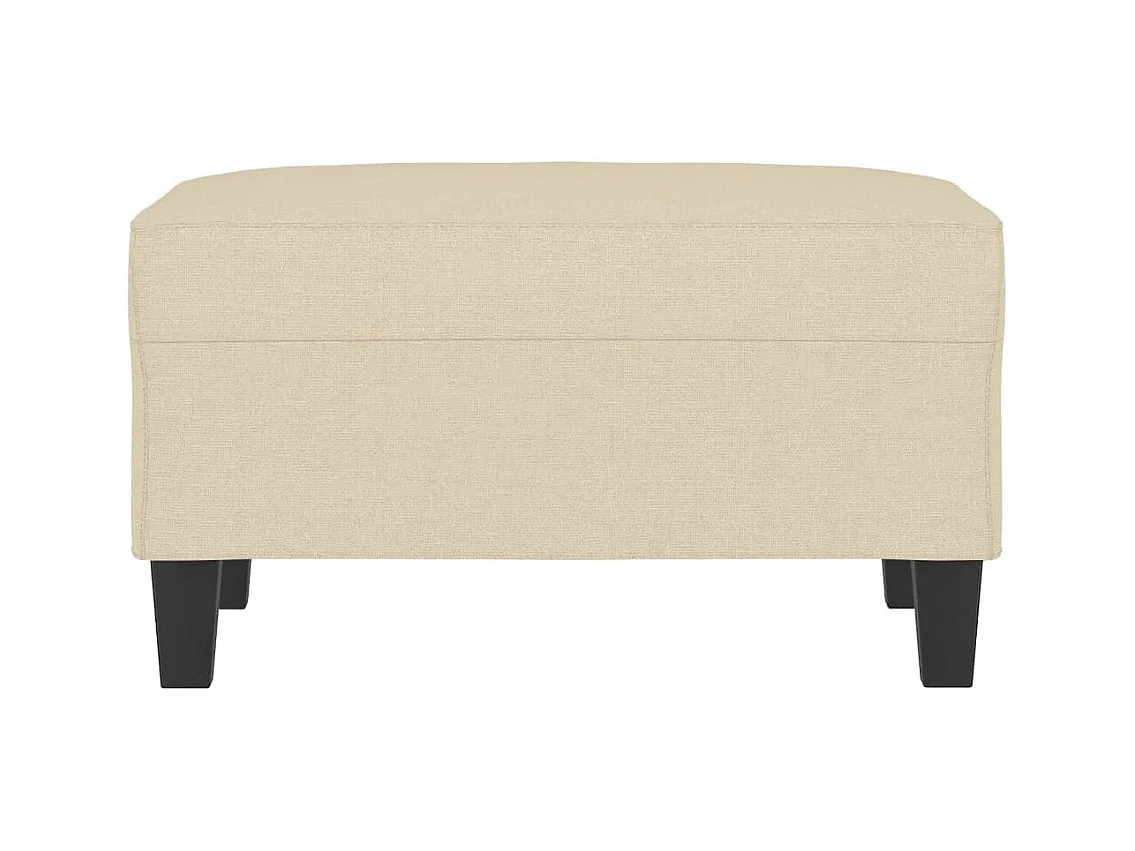 Poggiapiedi Crema 70x55x41 cm Tessuto