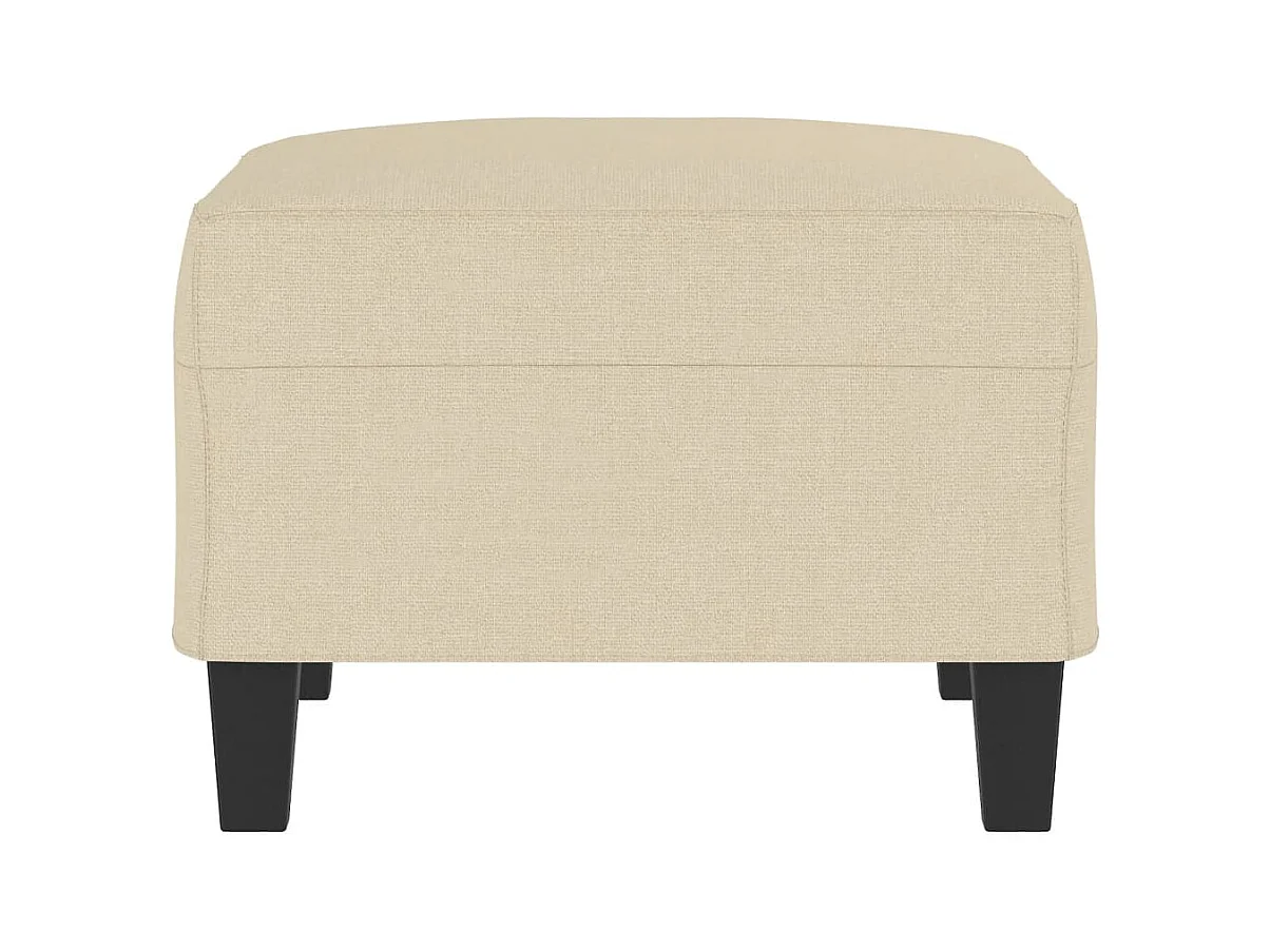 Poggiapiedi Crema 70x55x41 cm Tessuto