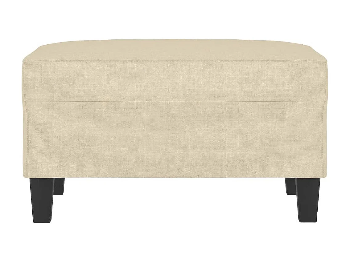 Repose-pied Crème 70x55x41 cm Tissu