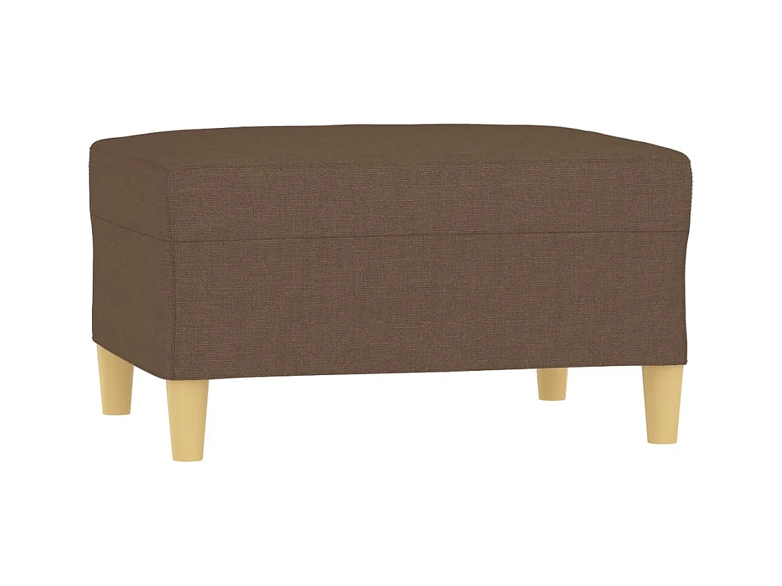 Poggiapiedi marrone 70x55x41 cm in tessuto