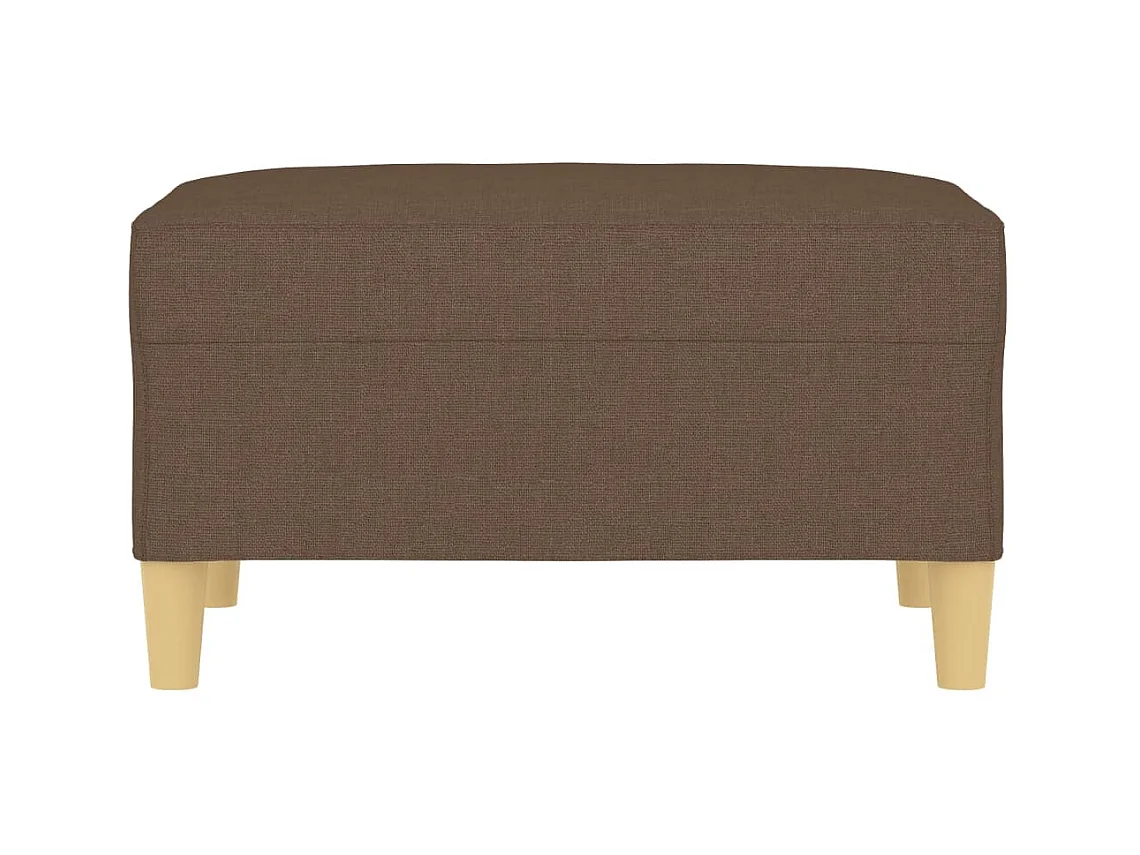 Poggiapiedi marrone 70x55x41 cm in tessuto