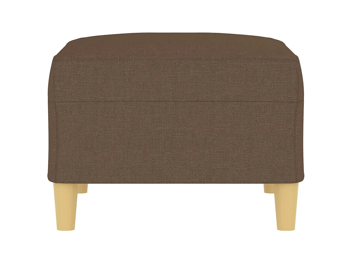 Poggiapiedi marrone 70x55x41 cm in tessuto