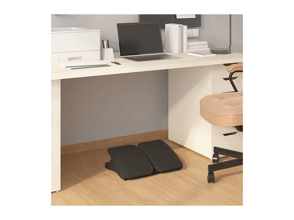 Zwarte voetensteun 43,5x32,5x10,5 cm