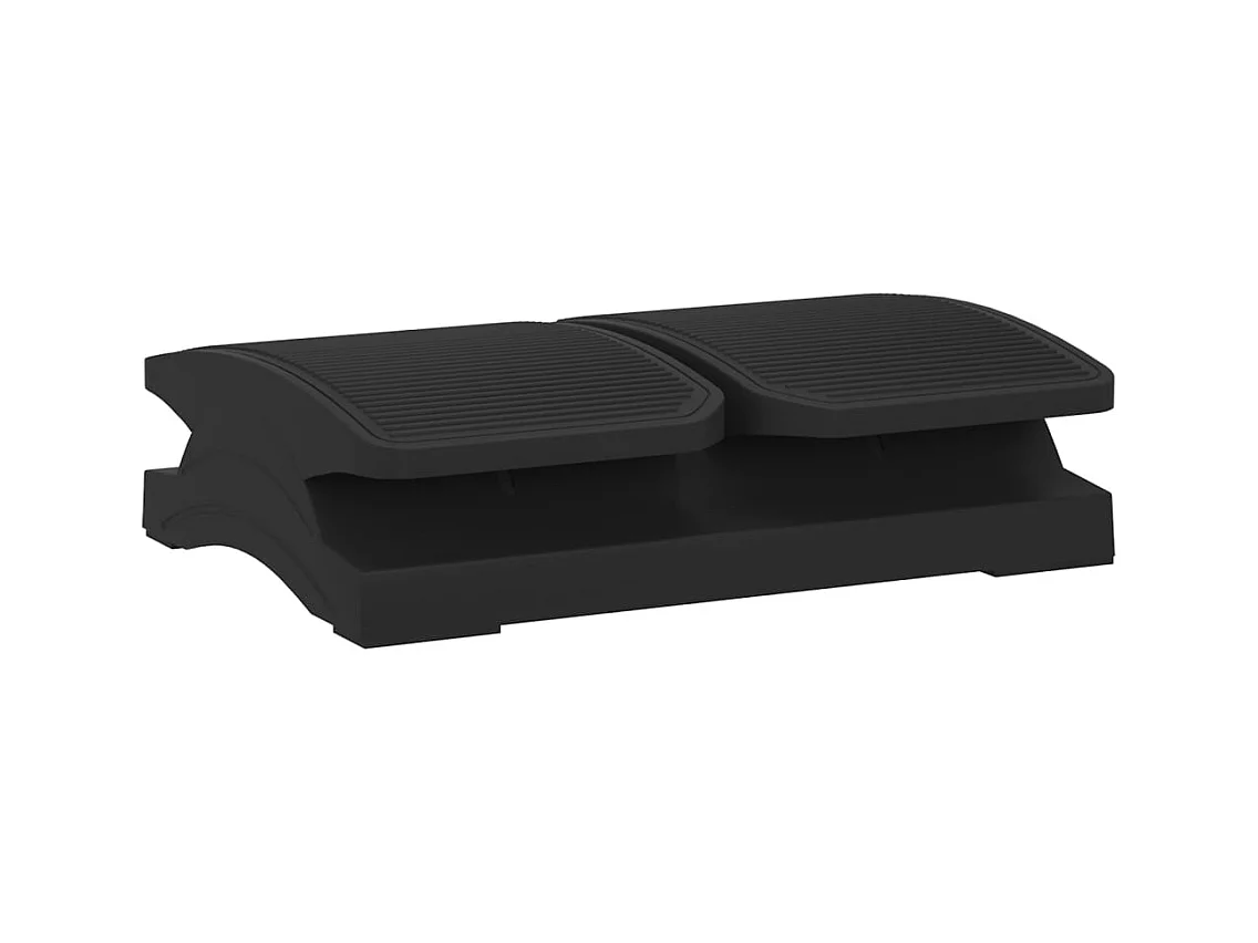 Zwarte voetensteun 43,5x32,5x10,5 cm