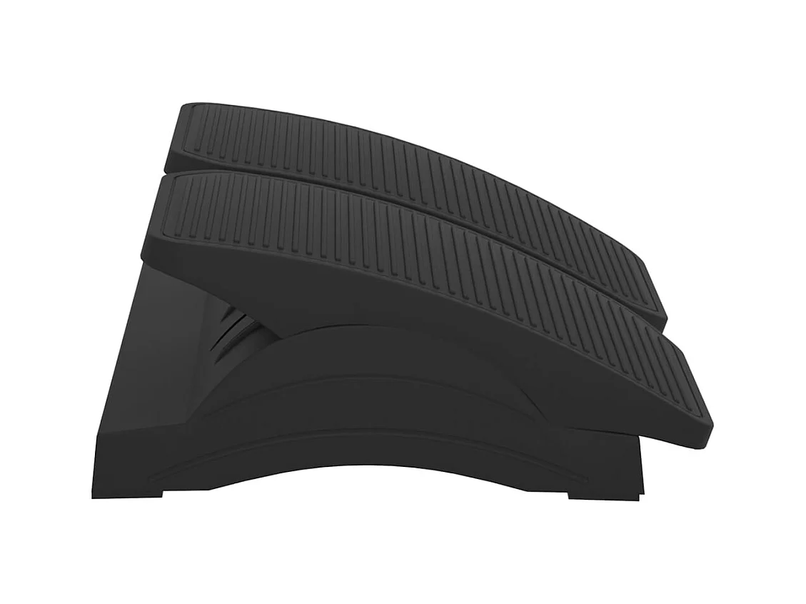 Zwarte voetensteun 43,5x32,5x10,5 cm