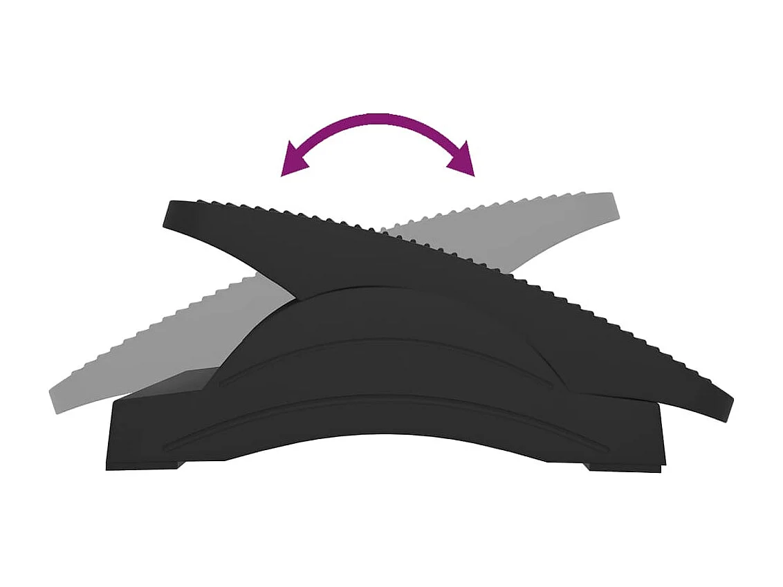 Reposapiés negro 43,5x32,5x10,5 cm