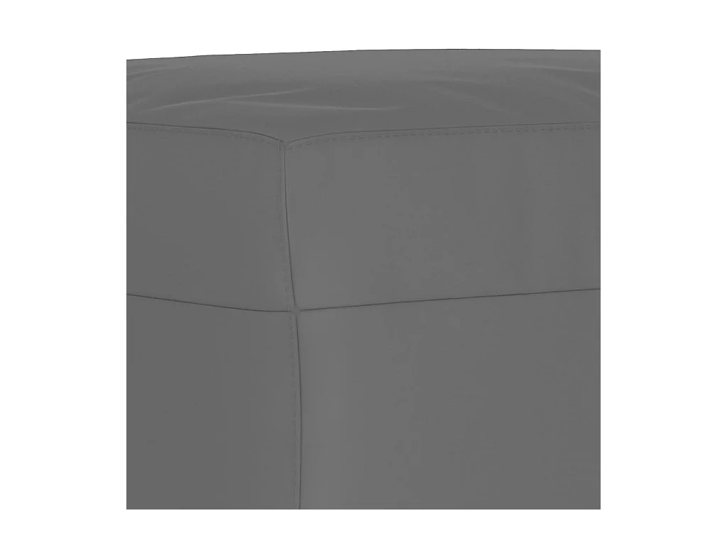 Donkergrijze voetenbank 70x55x41 cm microvezelstof
