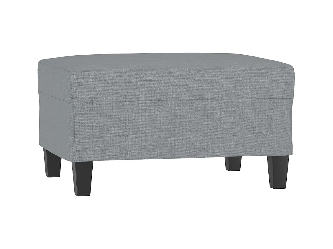 Voetenbank Lichtgrijs 70x55x41 cm Stof