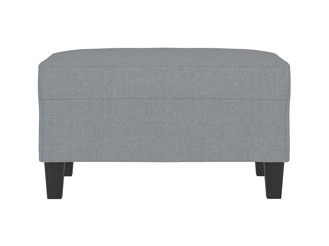 Voetenbank Lichtgrijs 70x55x41 cm Stof