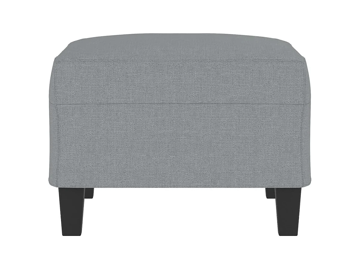 Voetenbank Lichtgrijs 70x55x41 cm Stof