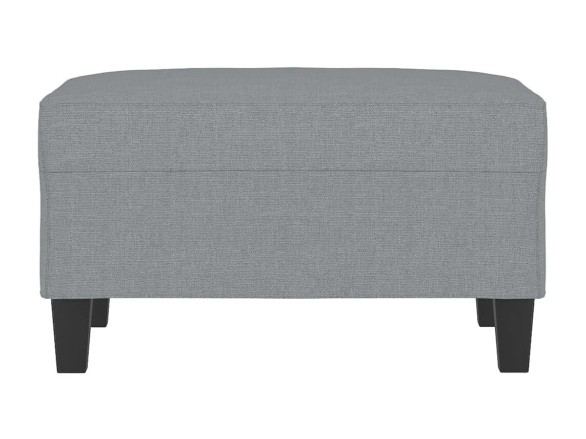 Poggiapiedi Grigio Chiaro 70x55x41 cm Tessuto