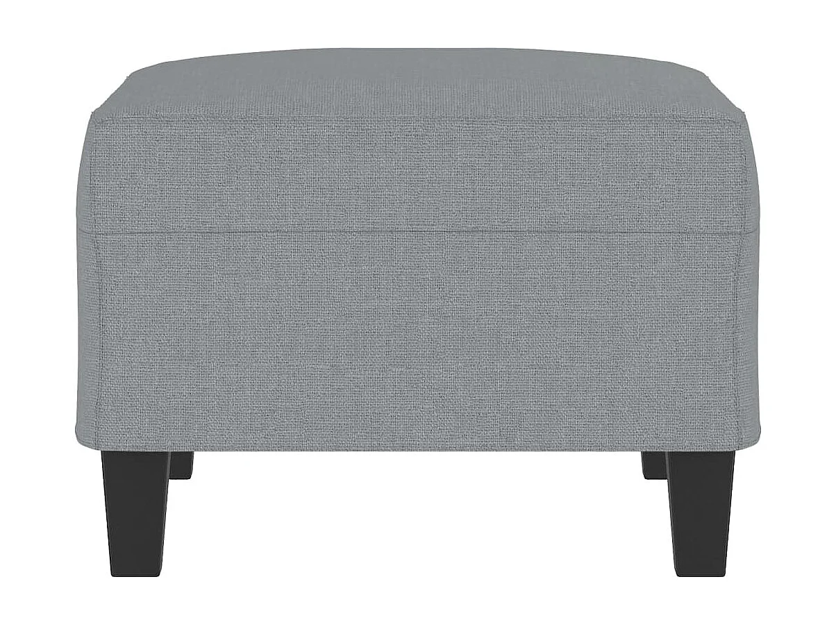 Poggiapiedi Grigio Chiaro 70x55x41 cm Tessuto