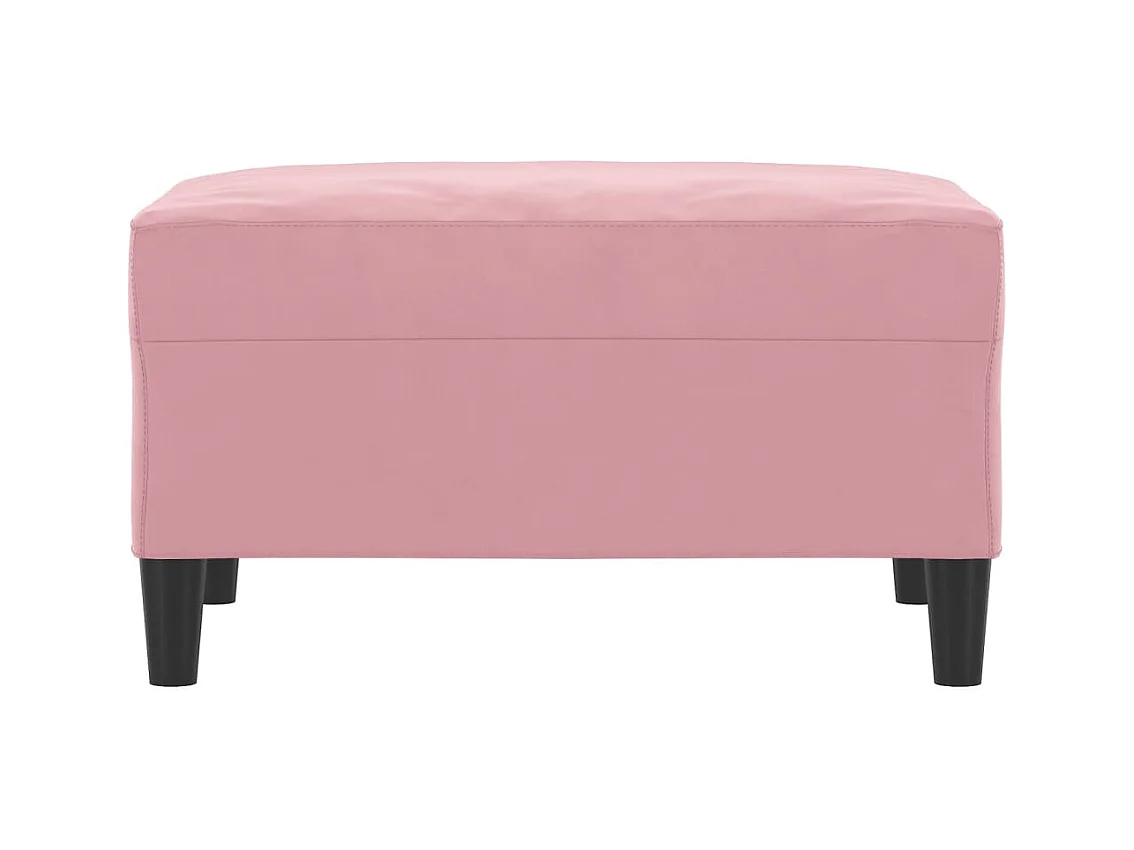 Reposapiés rosa 70x55x41 cm Terciopelo