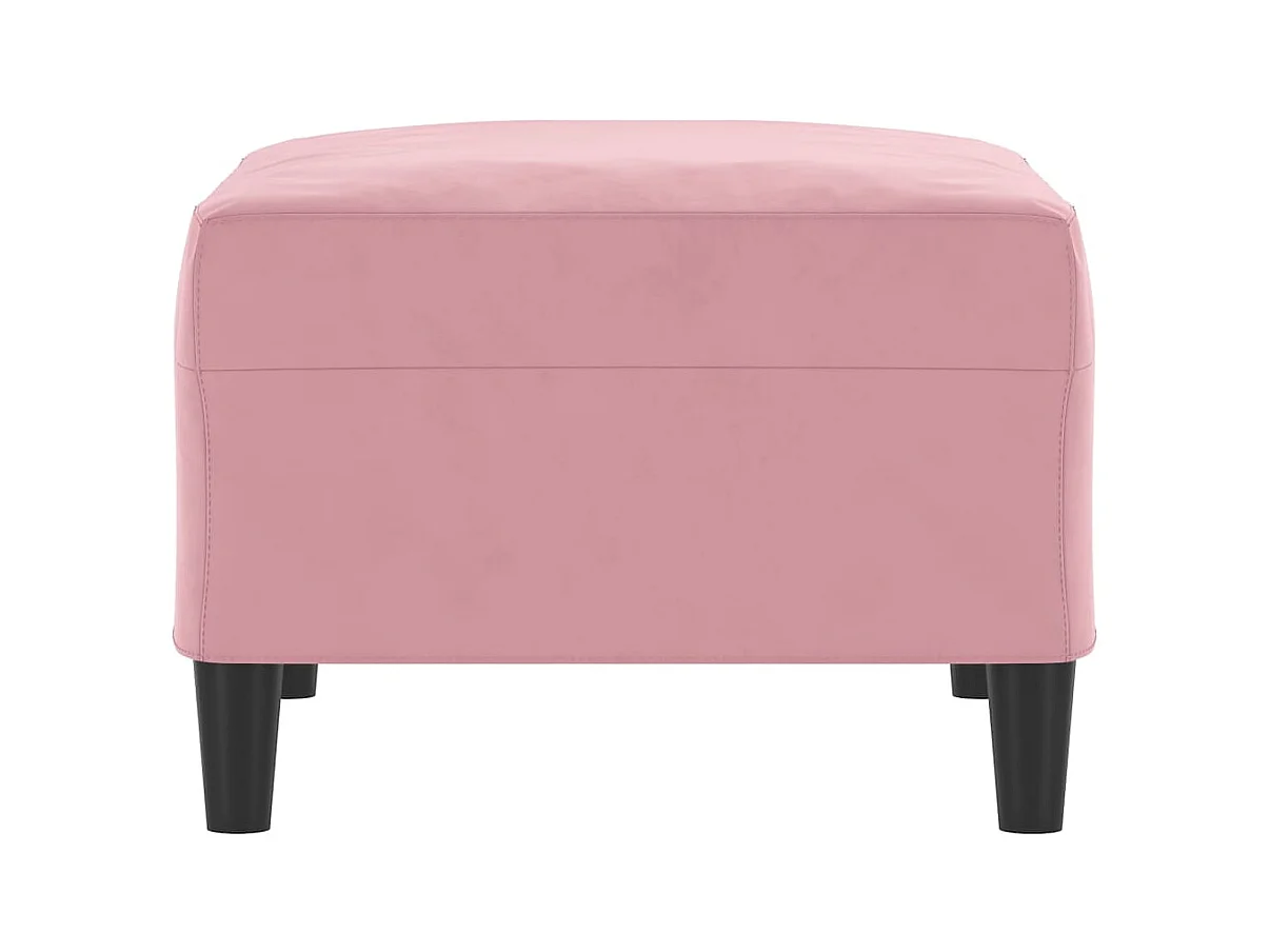 Reposapiés rosa 70x55x41 cm Terciopelo
