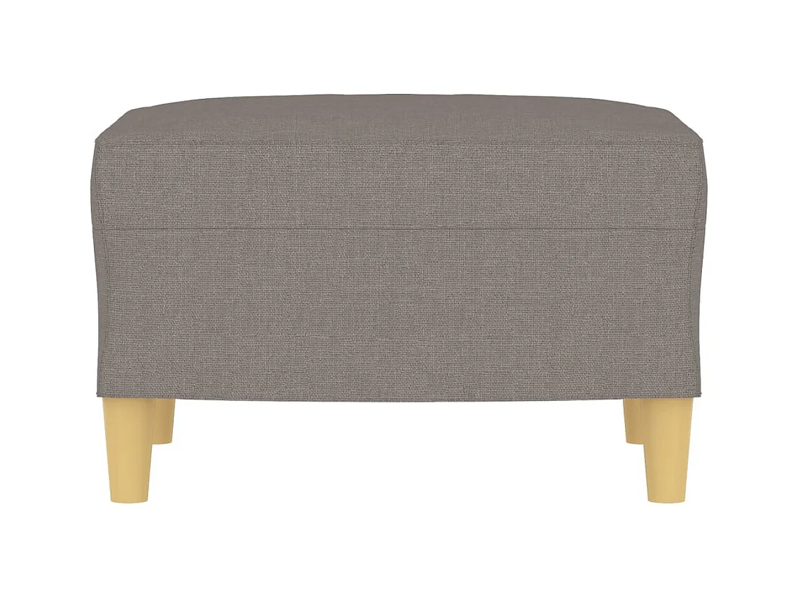 Taupe voetenbank 60x50x41 cm stof