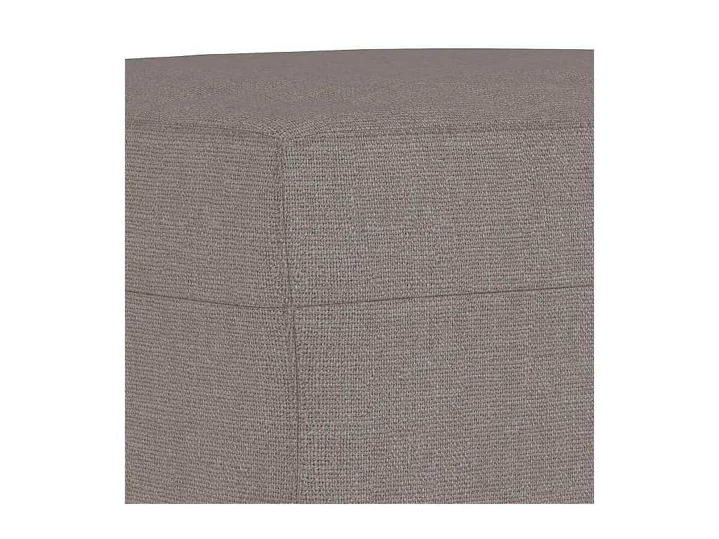 Taupe voetenbank 60x50x41 cm stof