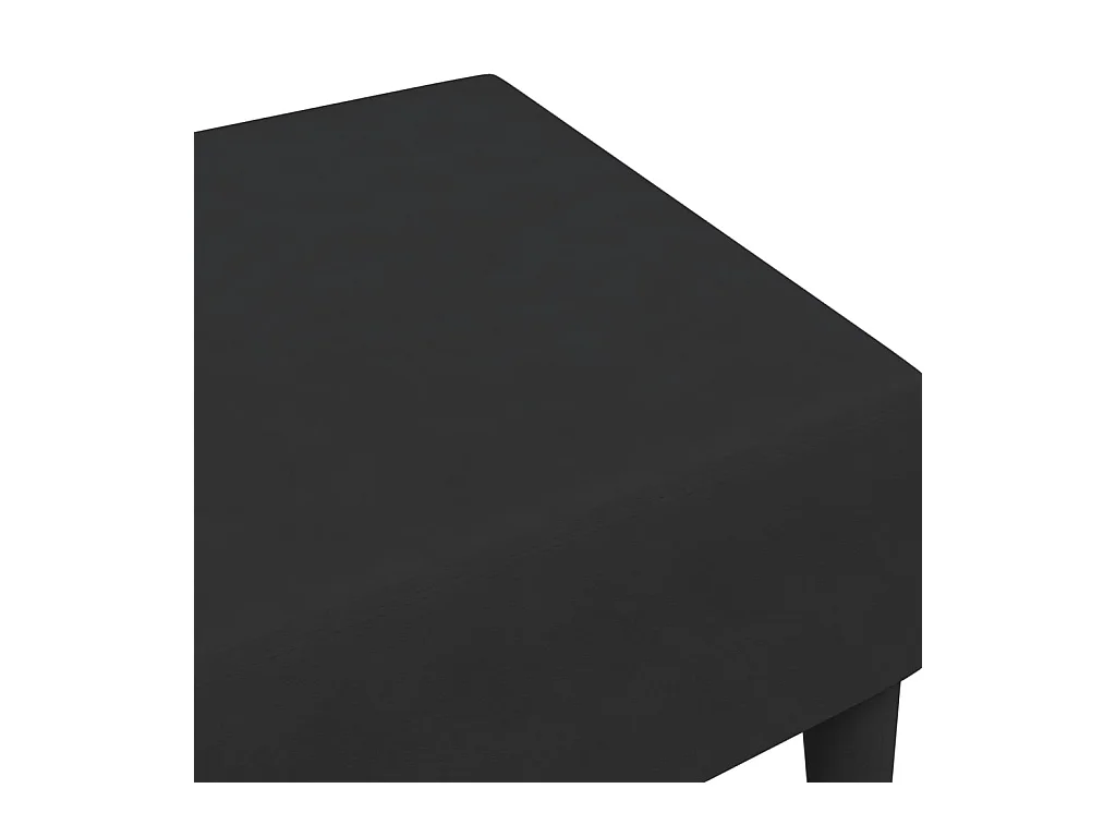 Reposapiés negro 77x55x31 cm terciopelo