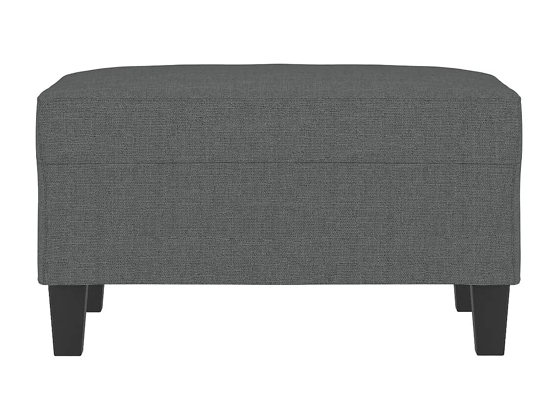 Poggiapiedi grigio scuro 70x55x41 cm in tessuto