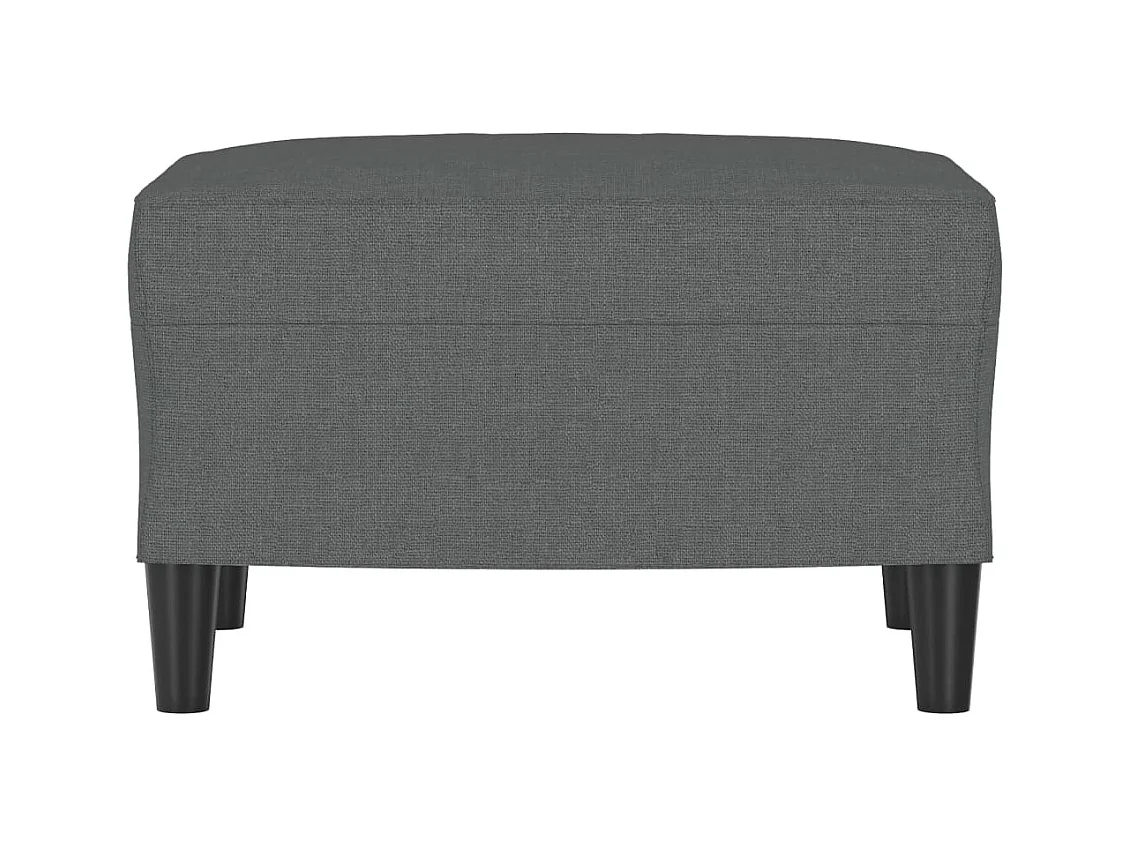 Poggiapiedi grigio scuro 60x50x41 cm in tessuto