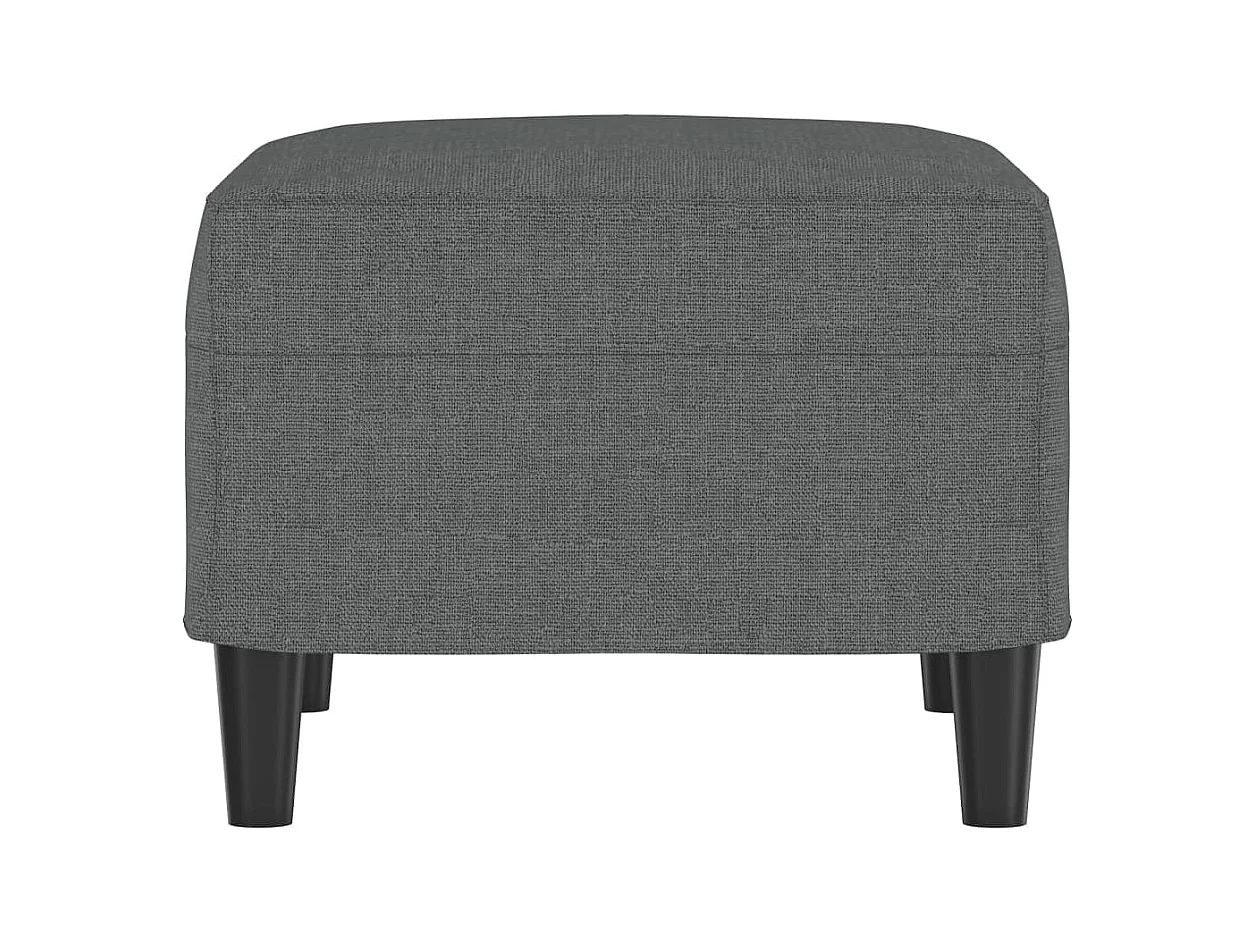 Poggiapiedi grigio scuro 60x50x41 cm in tessuto