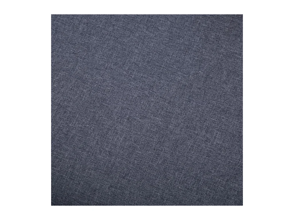 Fußhocker Stoffbezug 73 x 43 x 42 cm Dunkelgrau