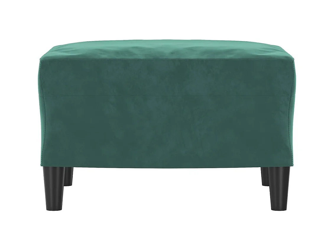 Reposapiés Verde Oscuro 60x50x41 cm Terciopelo